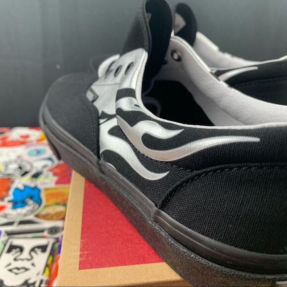 Vans Era Silver Metallic Flame 8.5 Womens / 7 Youth - Picture 8 of 13